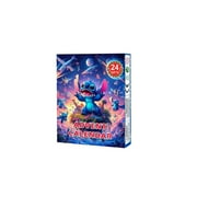 DJKDJL Advent Calendar 2024 24 Pcs LILO & STITCH Action Figures Blind Box Include Stich Countdown to Trick-or-Treat Fun with Horror Characters Toys Gift