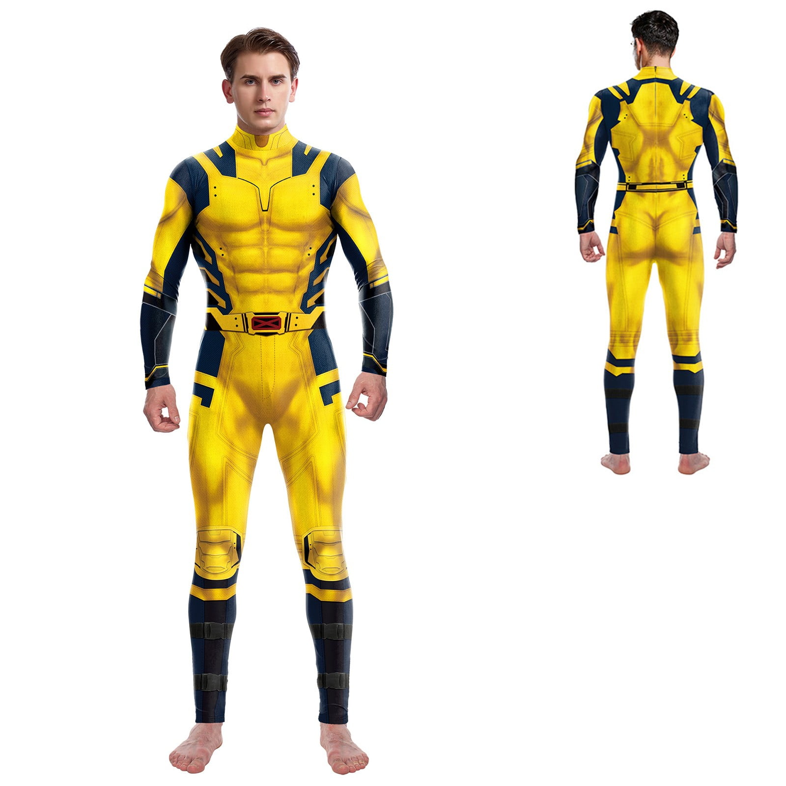 DJKDJL Deadpool and Wolverine Jumpsuit Funny Wolverine Cosplay Costume