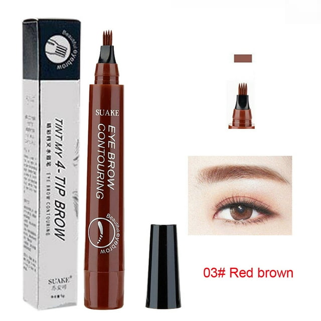 DJKDJL Eyebrow Pen Waterproof Fork Tip EasytoUse Eyebrow Pencil in