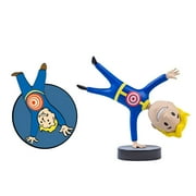 DJKDJL Fallout Vault Boy Bobblehead Figure Toy, 5.5" Fallout Vault Boy Bobblehead Collectibles, Fallout Series 4 Merch Fallout Vault Action Figures Birthday Christmas Gifts for Kids and Fans( Moving )