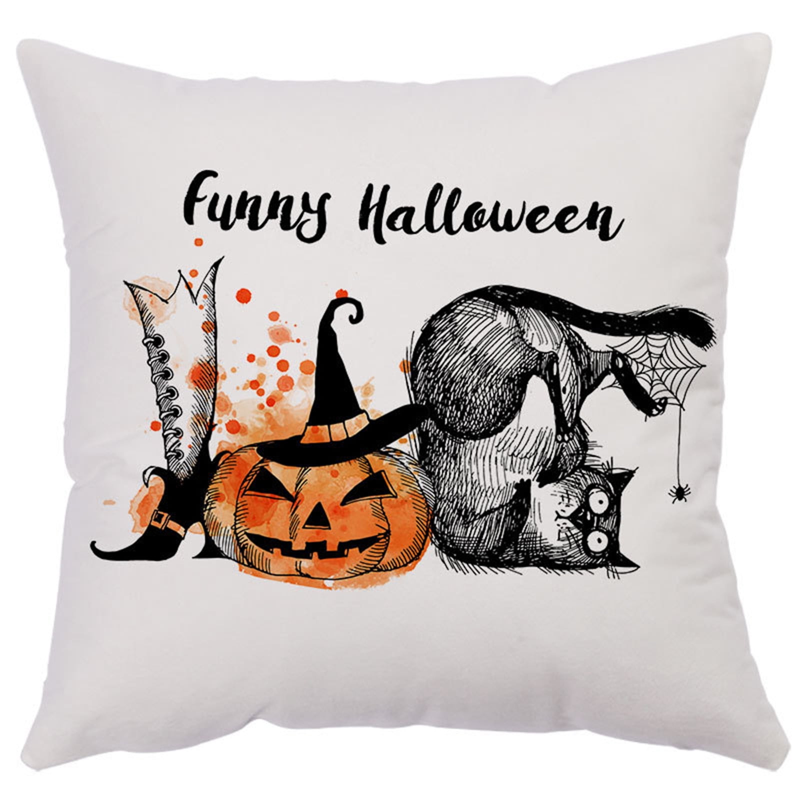 DJKDJL Halloween Decorations Halloween Pillowcase Cushion Case Home