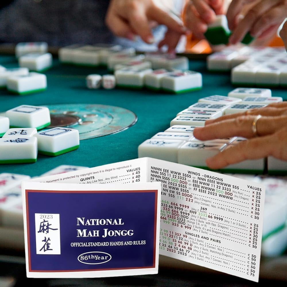 DJKDJL Mahjong Tiles,2025 Mahjong Card Tile Games,4PC National Mahjong