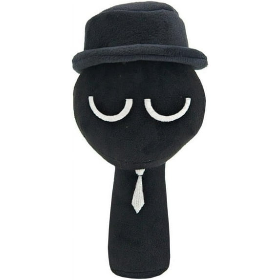 DJKDJL New Sprunki Plush, 10" Cute Black Plushies Toy for Fans Gift, Soft Stuffed Animals Figuer Toys Sprunki Plush Doll for Kids Adults, Great Birthday Christmas Choice for Boys Girls