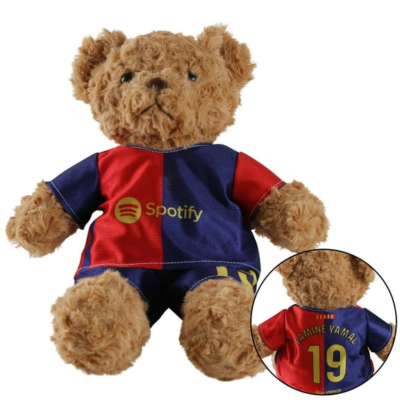 DJKDJL Soccer Teddy Bear Plush Lamine Yamal Toy, Warm Soccer Teddy Bear Stuffed Animals, 13.39 In Plushies Doll, Ideal Gift for Fans & Party Supplies