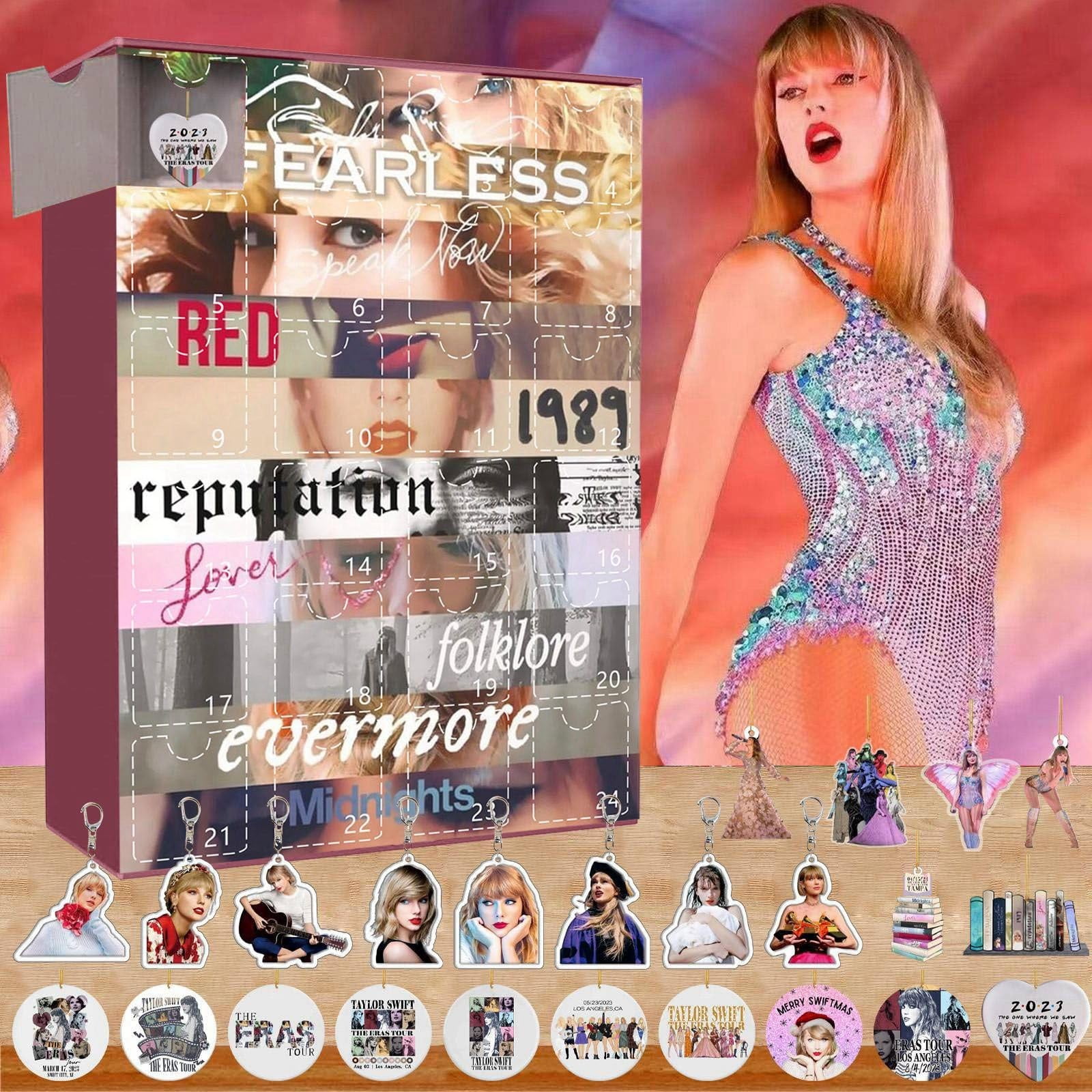 Don't Miss Out! Taylor Swift Merch,2023 Christmas Advent Calendar Gifts,  DIY Bracelet Making Kit For For Kids Adult, 24-Days Christmas Countdown  Calendar Jewelry Gifts 