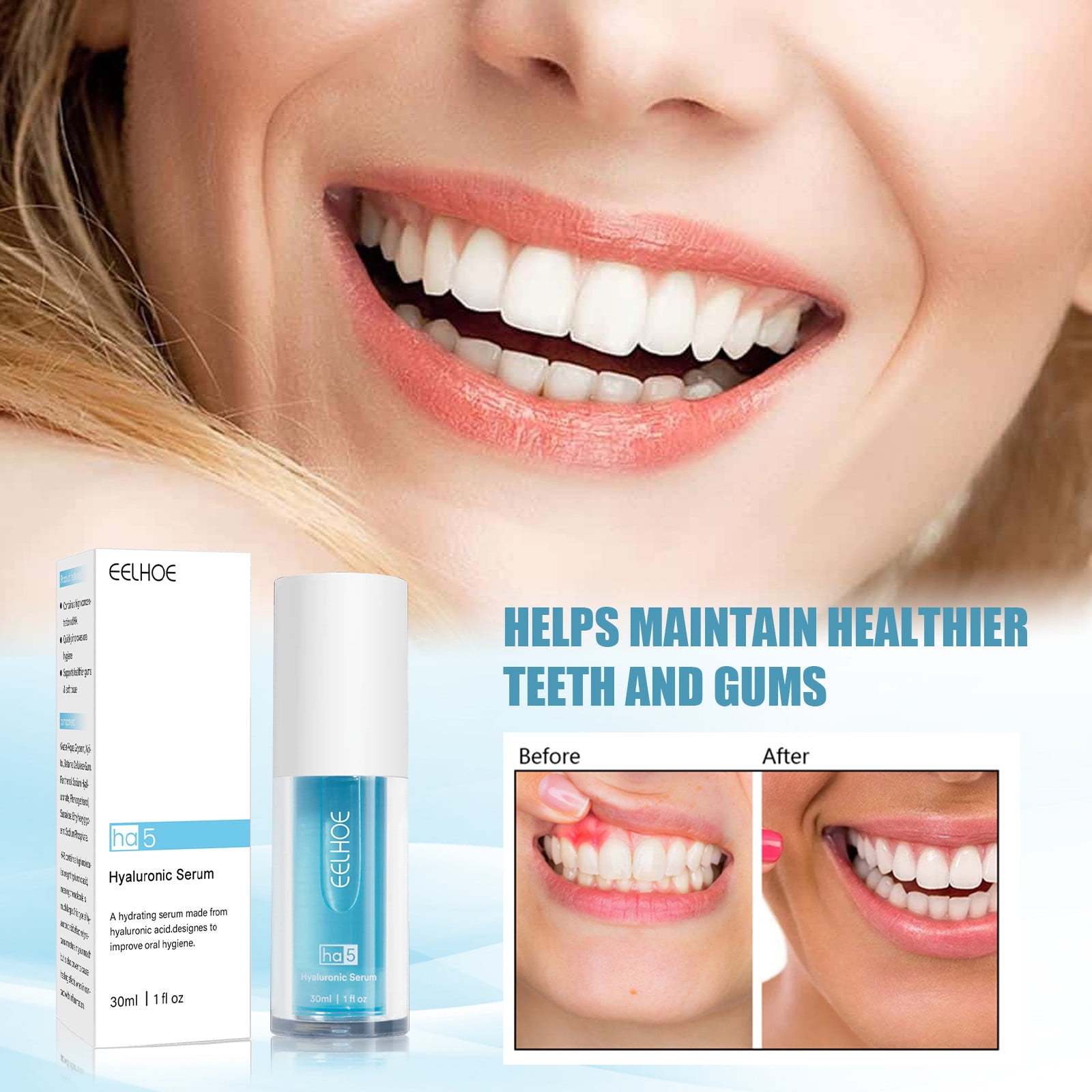 DJKDJL Teeth Whitening Toothpaste Foam Natural Ingredients Baking for