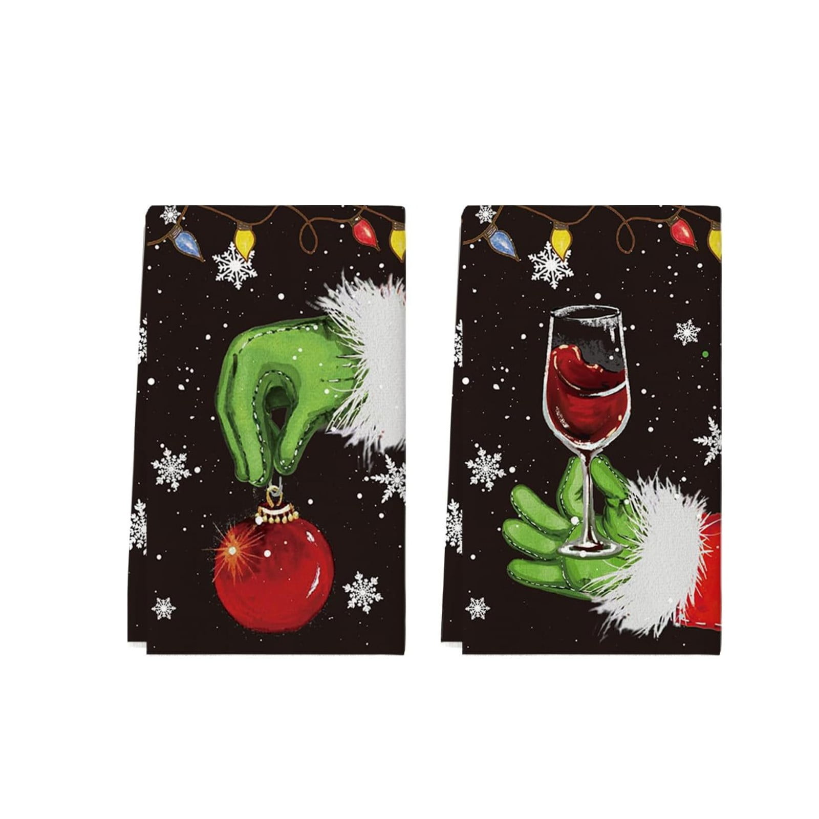 DJKDJL The Grinch Towels 18 x 26 In Bathroom Decoration (2 Pcs) Happy ...