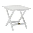 thumbnail image 1 of DJL PU Painted Wood Adirondack Folding Table Square Porch, White, 1 of 7