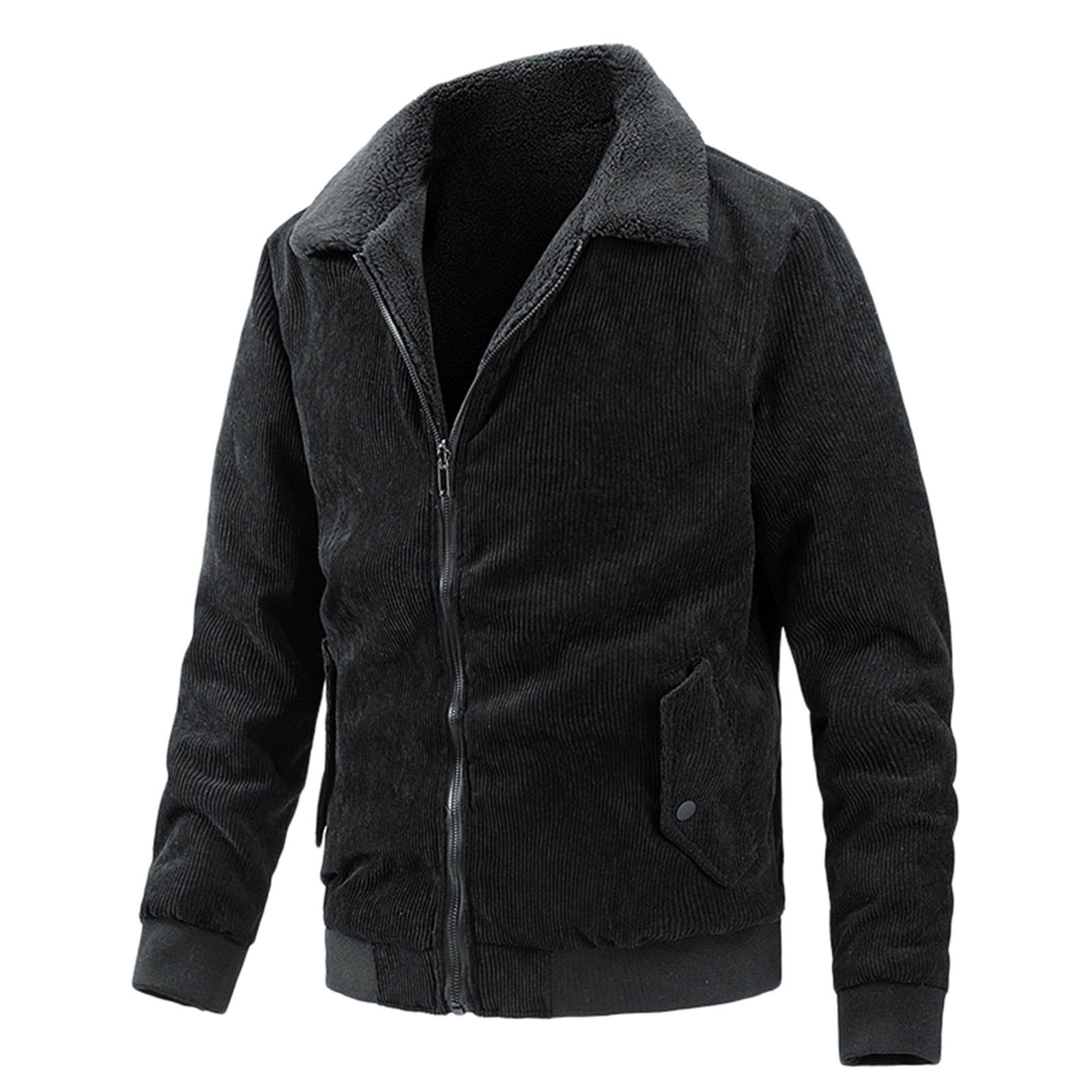 DJLBOOM Clearance Men s Casual Jackets Mens Fashion Simple Solid Pocket Cardigan Button Sweater Jacket Clearance Sale Walmart