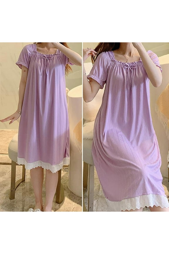 Clearance Women Sleep Dress Ladies Gowns Sleepwear Women Nightgowns & Sleepshirts Clearance Sale