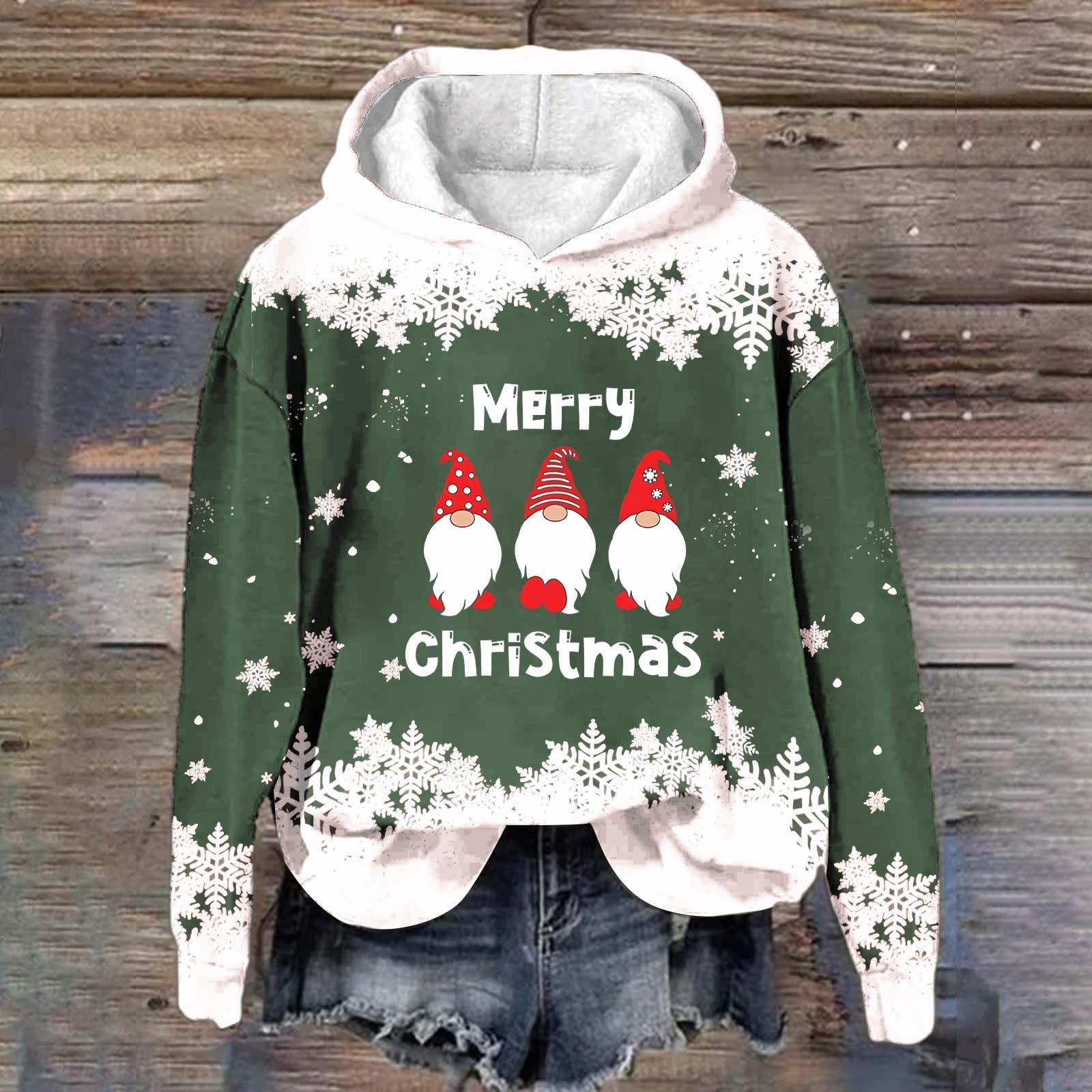 DJLBOOM Women'S Autumn/Winter Solid Color Crew Neck Loose Long Sleeved