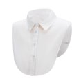thumbnail image 1 of DJN Detachable Cotton Collar for Women Professional Work Uniform Shirt Collar Office Wear Accessory White One Size, 1 of 8