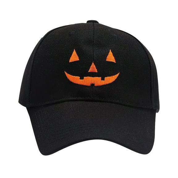 DJN Halloween Decorations Sun Hats for Women Halloween Hat Adjustable Baseball Cap Sun Hat Outdoor Hat Masquerade Hat Cotton Polyester,Cotton Black M