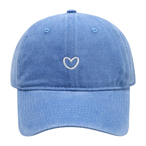 DJN Hats Trucker Hats Women | Heart-shaped print Hat | Men & Women Cute Trendy Fashion Baseball Cap Blue One Size