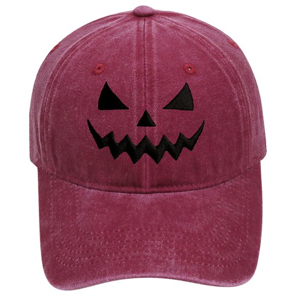 DJN Hats for Men Women Pumpkin Head Halloween Baseball Cap (Customizable Design) Bucket Hats for Men