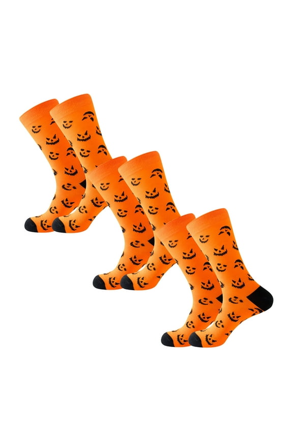Socks Halloween Socks for Women Fuzzy Socks for Women Fluffy Cozy Slipper Socks Fall Halloween Socks Gifts Pumpkin Slippers Cotton Blend A One Size