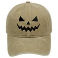 thumbnail image 1 of DJN Sun Hat Pumpkin Head Halloween Baseball Cap (Customizable Design) Trucker Hat, 1 of 6