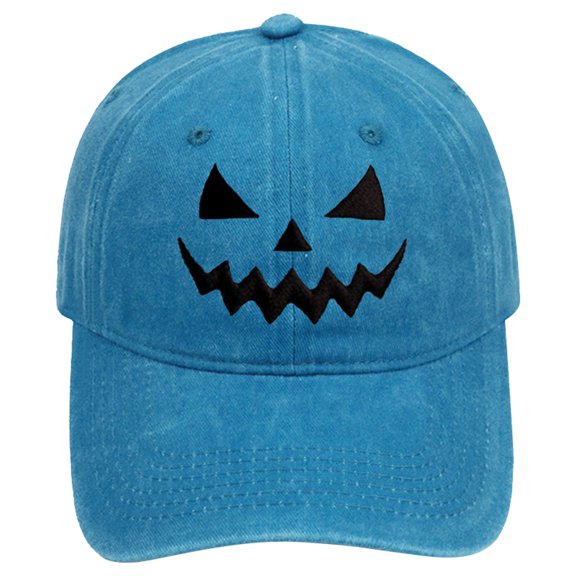 DJN Trucker Hat Pumpkin Head Halloween Baseball Cap (Customizable Design) Hats for Men Women
