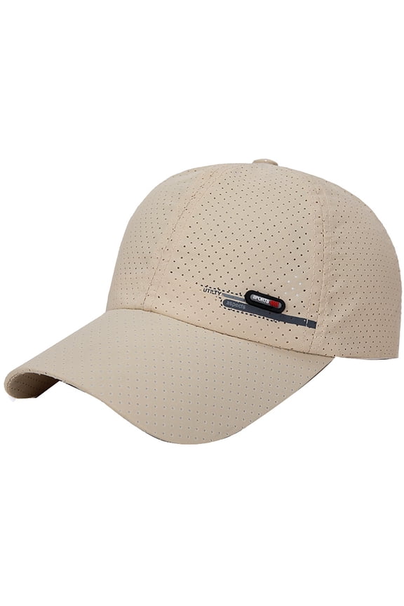 Under $5 Baseball Cap Adjustable Size for Running Workouts and Outdoor Activities All Seasons Beige One Size