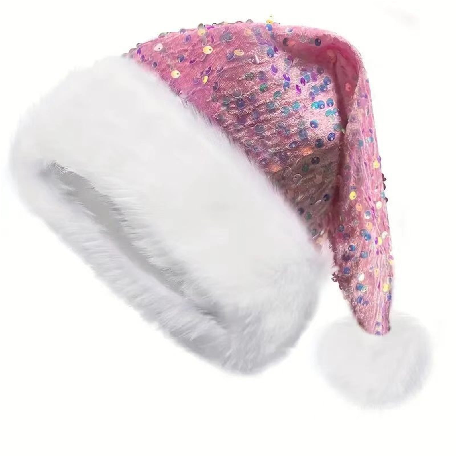 Custom made Pink Christmas hat Beistle Christmas Santa Hat - cerise – Bulk Party Supplies main image 4