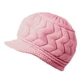 thumbnail image 1 of DJN Women Winter Hat Fleece Lined Thick Knit Beanie for Cold Weather Warm Casual Cap Pink One Size, 1 of 4