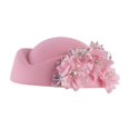 thumbnail image 1 of DJN Women's Fashion Beret Hat Lace Embroidered Decorative Cap Elegant Knit Vintage Style Pink One Size, 1 of 3