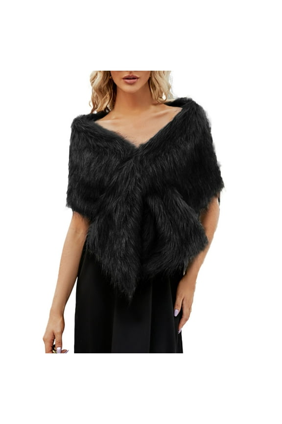 Womens Shawl Women's Elegant Shawl Wraps Soft Open Front Poncho Sweater for Spring Fall Winter 2026 Black One Size