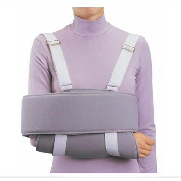 DJO 42303000 Gray Shoulder Sling Procare Foam Buckle Closure Left or Right Arm, One Size Fits Most