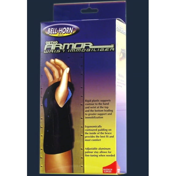 DJO Bell-Horn Ortho Armor Wrist Immobilizer Left Hand X-Small