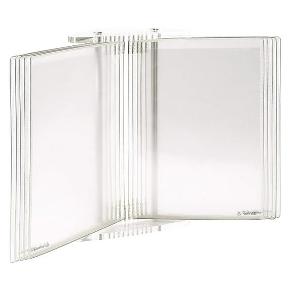 DJOIS Desktop Reference System - 40 Sheet Acrylic Display - Clear Document Holder - Workplace Organization - Made in France
