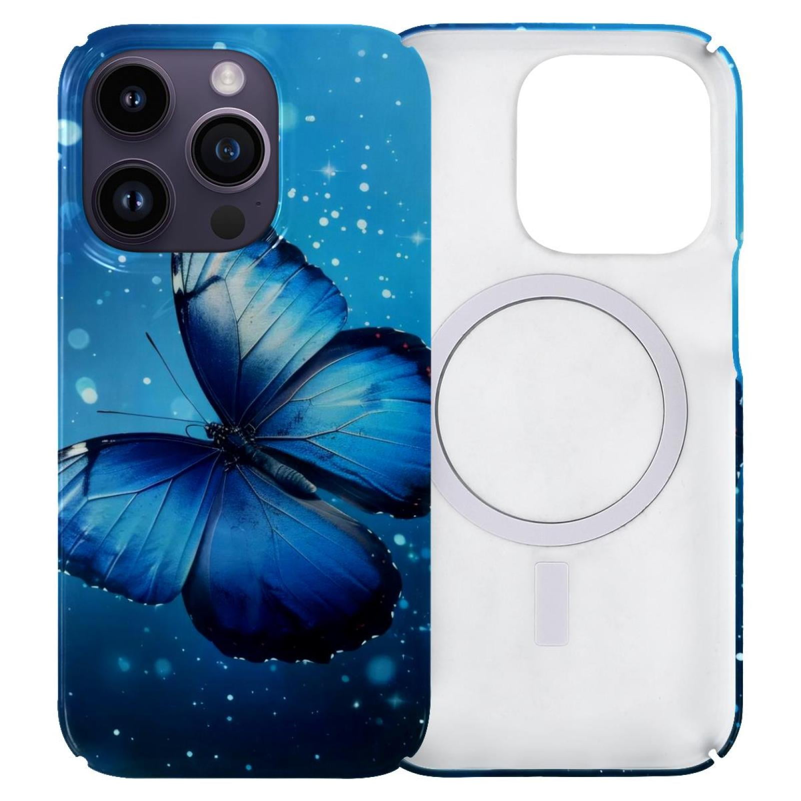 DJROW 4 Pack Butterfly Pattern PBT Phone Case Shockproof Phone Case TPU