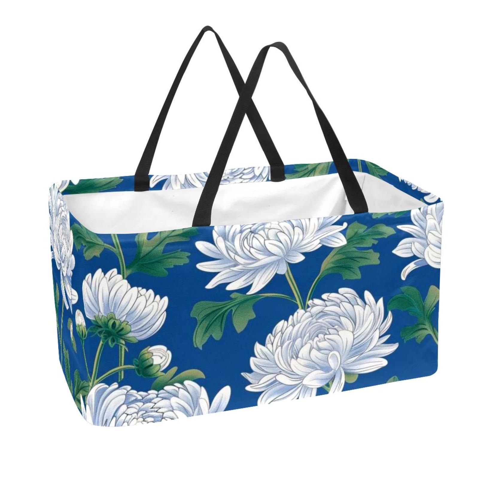 DJROW Floral Pattern Reusable Grocery Bag Portable Folding Picnic