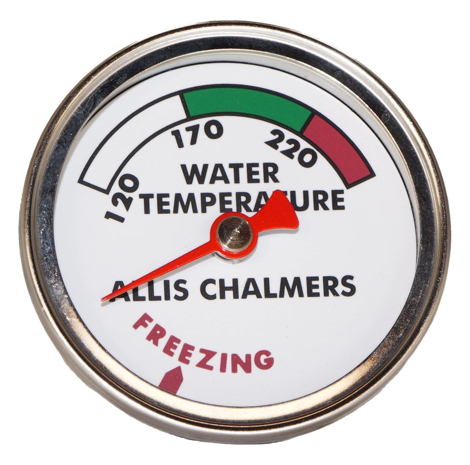 DJS Tractor Parts/Allis Chalmers Water Temperature Gauge with White