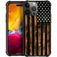 thumbnail image 1 of DJSOK Case for iPhone 15,Luxury Pattern Design Shockproof Rugged Cover,Cases for Man Woman-Classic Wood Grain Old Flag, 1 of 5
