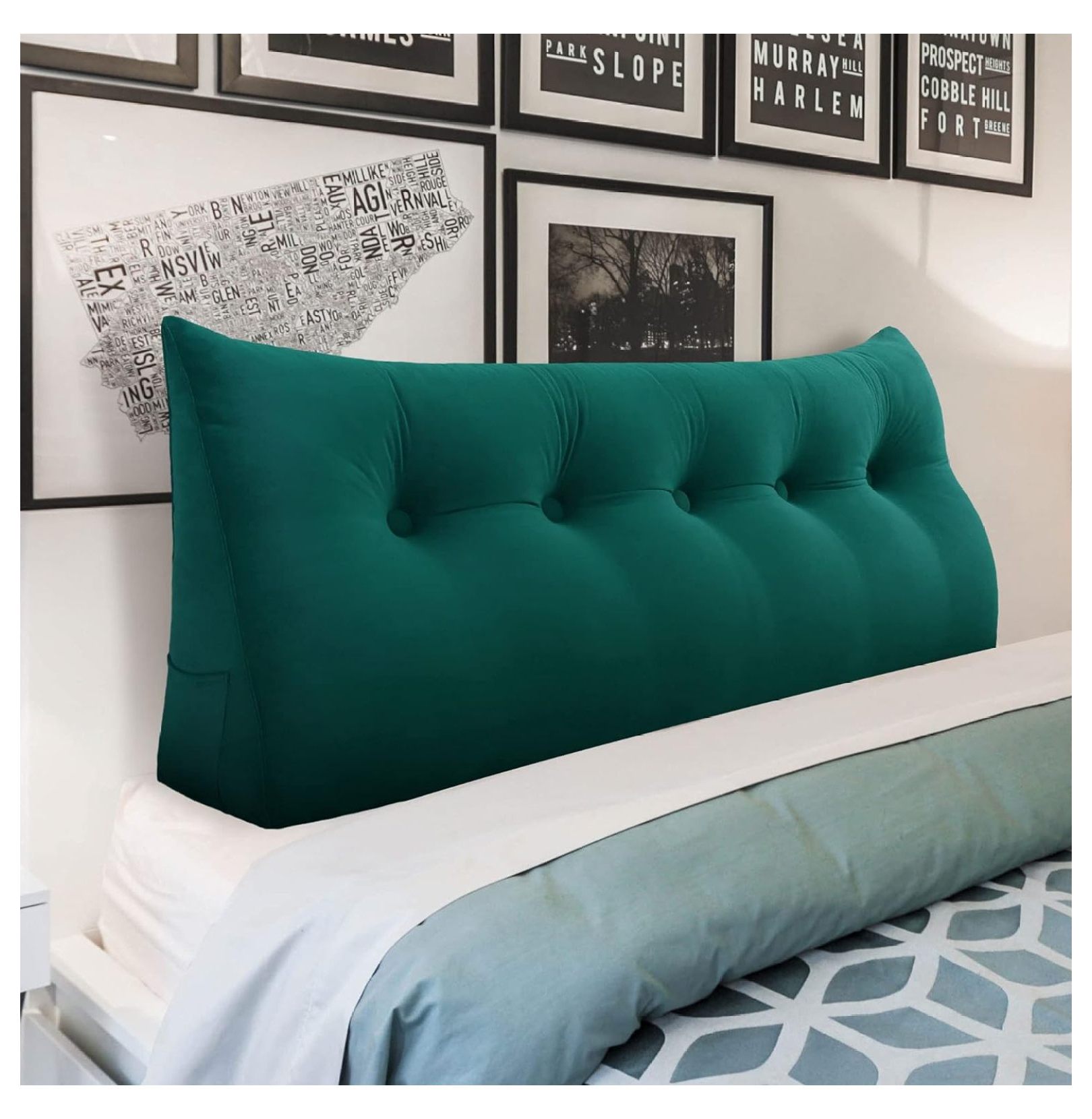 DJWCB Ergonomics Headboard Pillow for Full Size Bed, Multifunctional