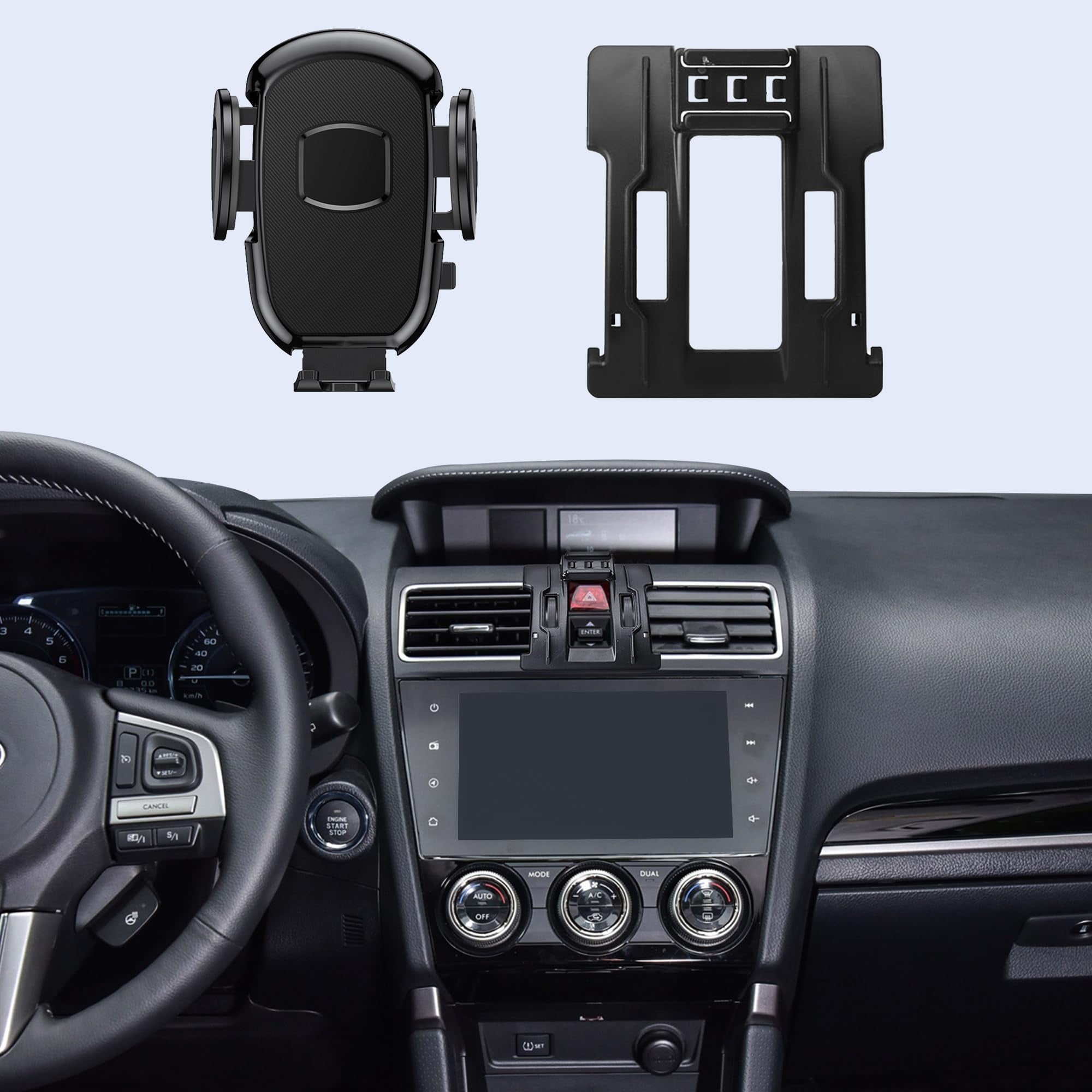 DJXCAR Phone Holder For Toyota 4Runner 2010-2024 - Mounts By Emergency Button, No Vent Blocking