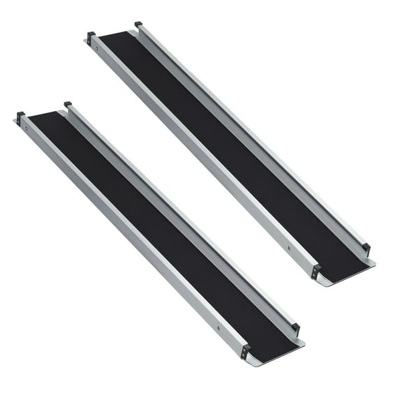 DJZ 8 ft Wheelchair Ramps, Adjustable and Portable, 600 lb Capacity