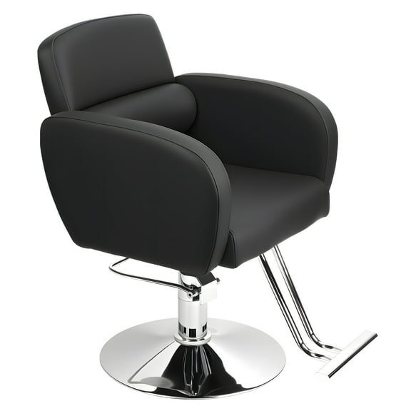 DJZ Hairdresser Barber Salon Chair Styling Chair with Heavy Duty Hydraulic Pump, 360° Swivel Adjustable Spa Beauty Equipment,Black