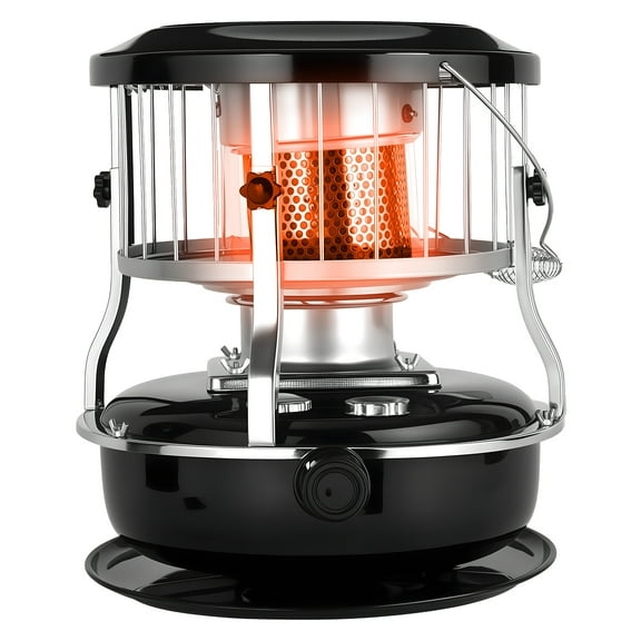 DJZ Kerosene Heater Portable Kerosene Radiant Heater, 2-in-1 9000 Btu Kerosene Stove for Camping, Hunting, Cooking _Black