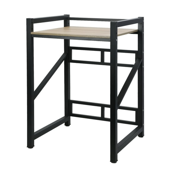 DJZ Laundry Room Storage Organizer, Over the Washer and Dryer Storage Shelves for Laundry Organization with Countertop,Height Adjustable _Black