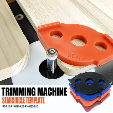 DJZ Router Template R Angle Semi Circle 3 Hole High Accuracy Router Locator Labor saving Abrasion Resistant Template for Carpentry
