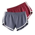 thumbnail image 1 of DJskiyers 2 Pc Comfy Shorts For Women Breathable Yoga Dance Short Pants Elastic Waist Sports Dolphin Shorts Summer Athletic Cycling Shorts, 1 of 2