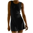 thumbnail image 1 of DJskiyers Athletic Dress For Women Scoop Neck Tank Top Dress Fit Tennis Dress Cotton Workout Dress Flowy Mini Dress Solid Summer Dress, 1 of 8