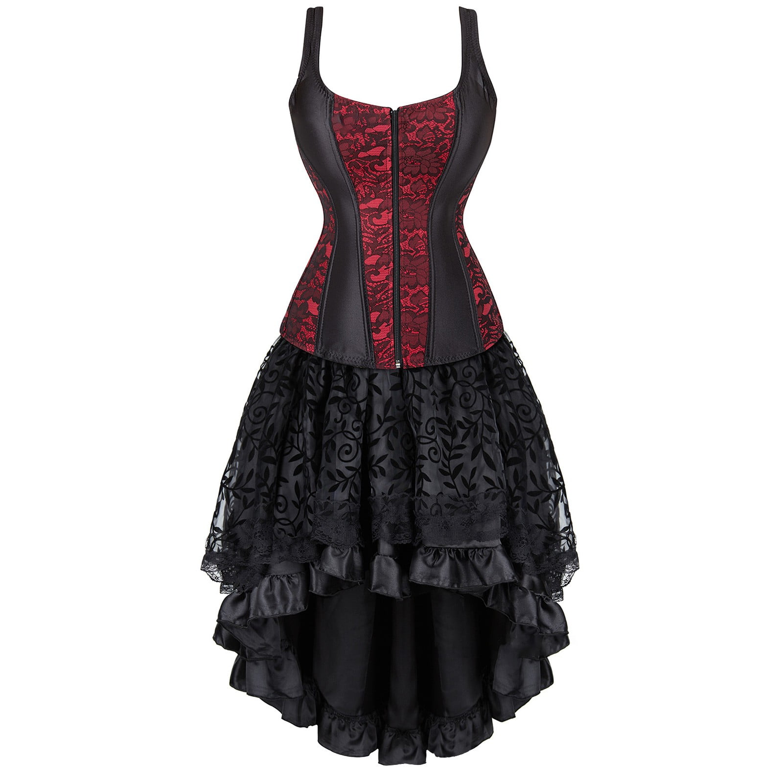 plus size corset dress Abby Rose 3190 Size 18,24,30 Black Plus Size Cocktail Dress Corset Long Sleeve Homecoming Dress Formal Flared 24 / Black