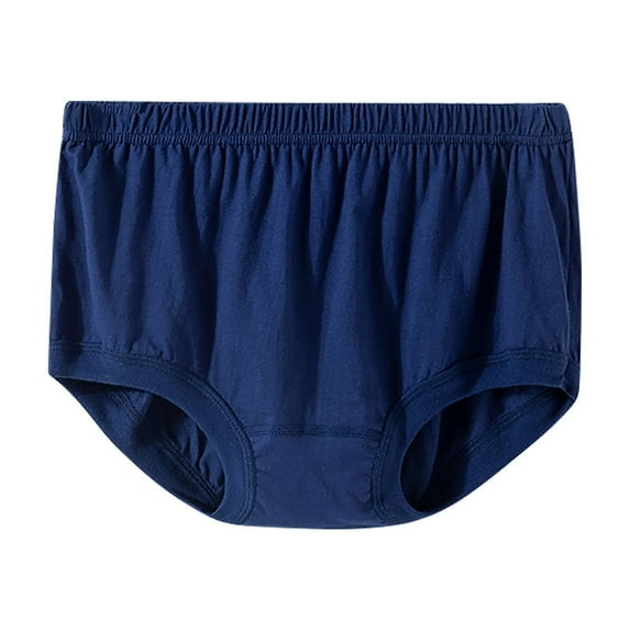 DJskiyers Granny Panties for Women Comfort Breathable Underwear Stretch Elastic Waist Underpants Solid Cotton Classic Brief