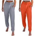 thumbnail image 1 of DJskiyers Joggers for Women High Waist Workout Yoga Sweatpants Plus Size Warm Lounge Pants with Pockets 2 Pc, 1 of 9
