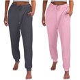 thumbnail image 1 of DJskiyers Joggers for Women High Waist Workout Yoga Sweatpants Plus Size Warm Lounge Pants with Pockets 2 Pc, 1 of 9