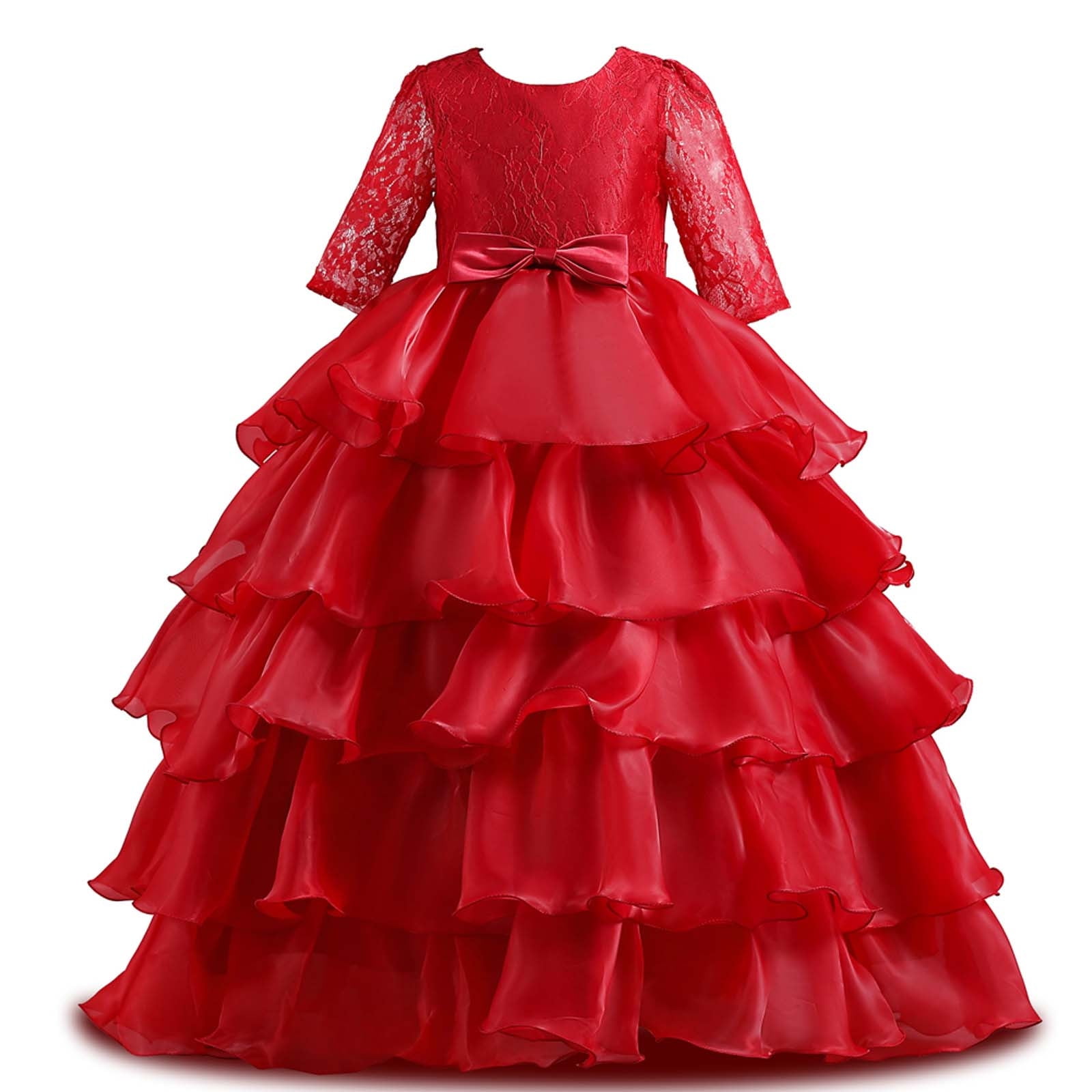 Girls Birthday Party Princess Dress Flower Girl Wedding Dress