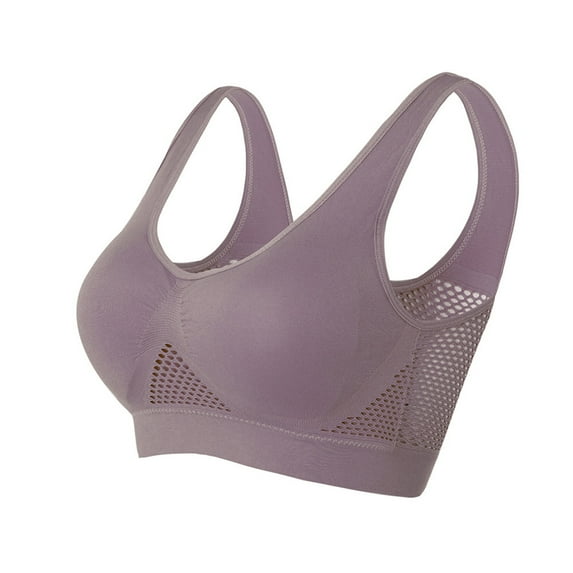 DJskiyers Running Sports Bras for Women Plus Size Yoga Bras Comfy Sports Bra with Pad Wireless Activewear Medium Support Gym Bra