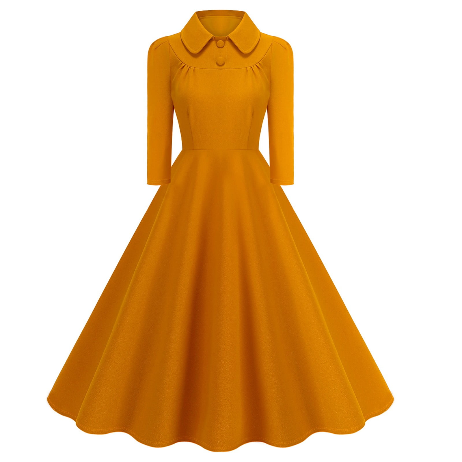 MUXXN Women's 1950s Vintage Cocktail Dress - 3/4 Sleeve, Mock Neck, Bodycon Pencil, Merlot, Large - View #12